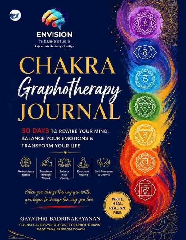 Chakra Graphotherapy Journal: 30 days to Rewire your mind, Balance your emotions and Transform your Life