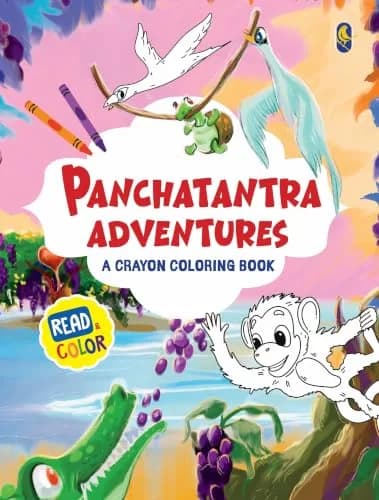 Panchatantra Adventures - A Crayon Coloring Book