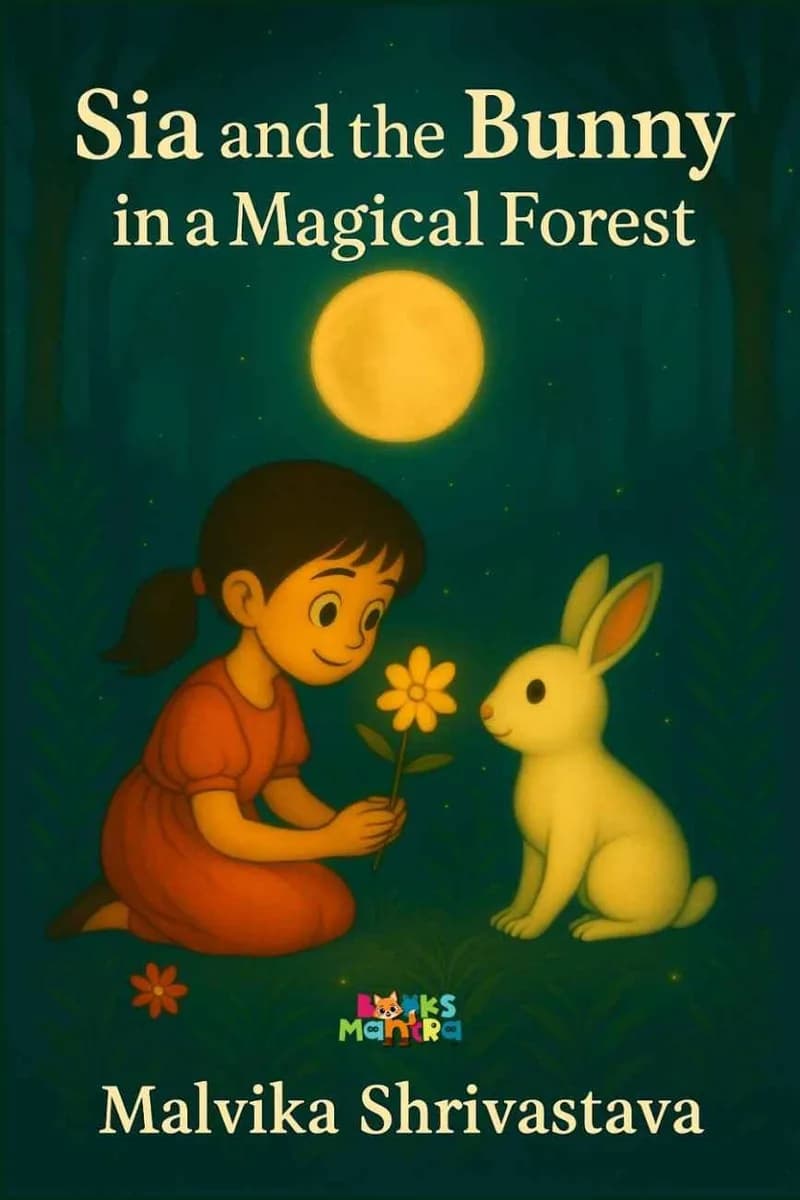 Sia and the Bunny in a Magical Forest