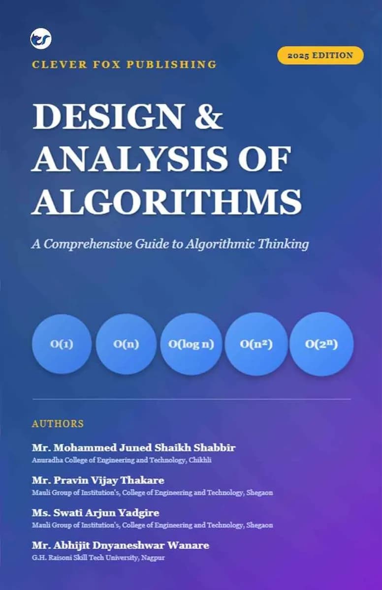 DESIGN & ANALYSIS OF ALGORITHMS
