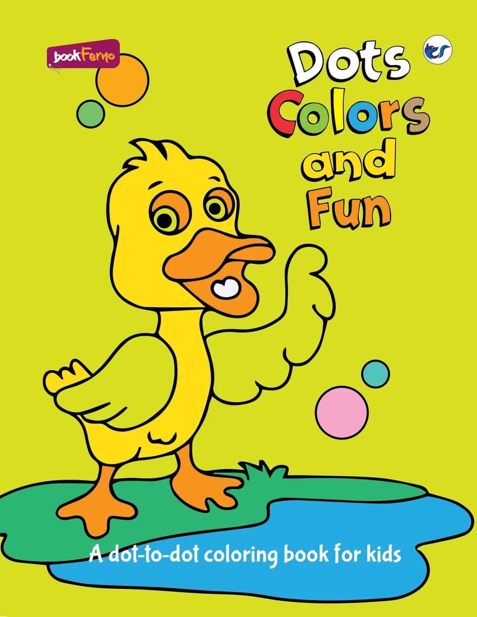 Dots Colors And Fun: A Dot-To-Dot Coloring Book