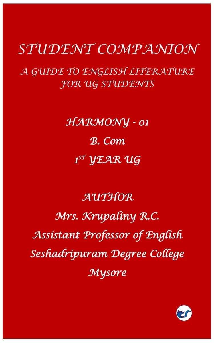 Students Companion- A Guide to English Literature for UG Students