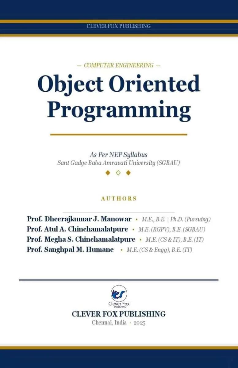 Object-Oriented Programming