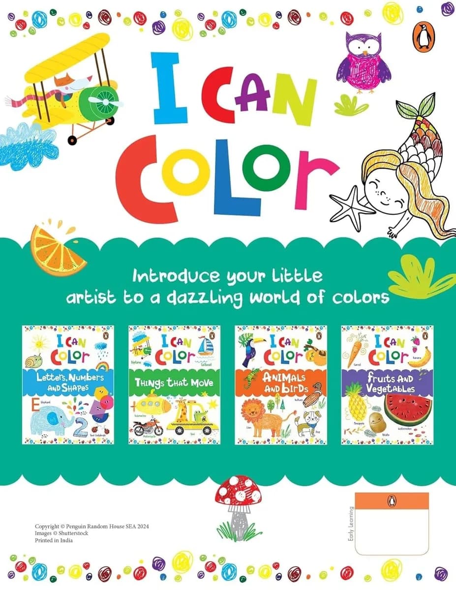 I Can Color Pack (4 Books Pack)