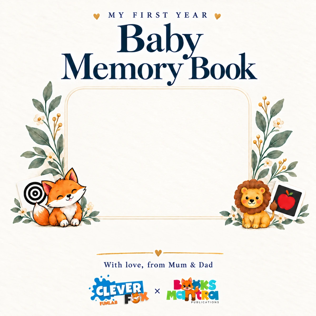 Baby memory book cover